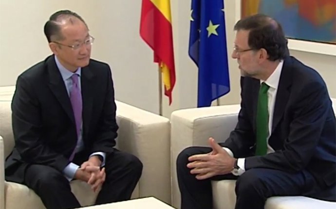Rajoy y el presidente del Banco Mundial