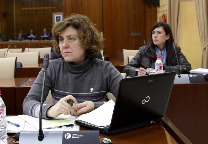 Alba Doblas, en comisión parlamentaria