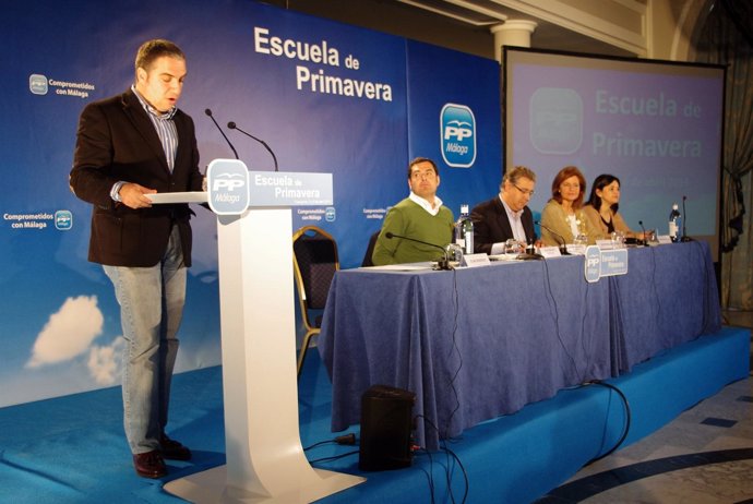 Elías Bendodo, Juan Manuel Moreno, Juan Ignacio Zoido y Esperanza Oña