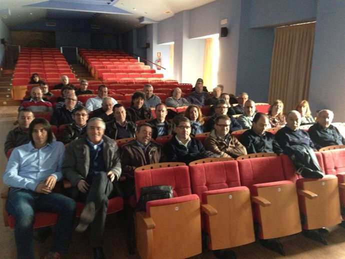 Los organizadores del encuentro socialista en el partido judicial de Calatayud.