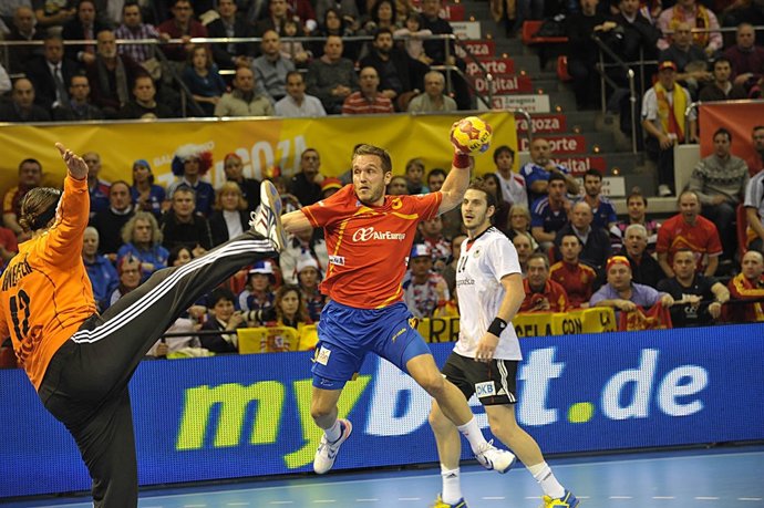 Victor Tomás España Alemania Campeonato del Mundo Balonmano 2013
