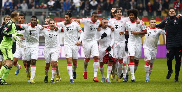 Bayern Munich celebra el título de la Bundesliga