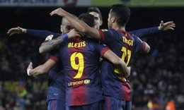 El Barcelona golea al Mallorca
