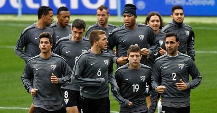 Entrenamiento del Málaga