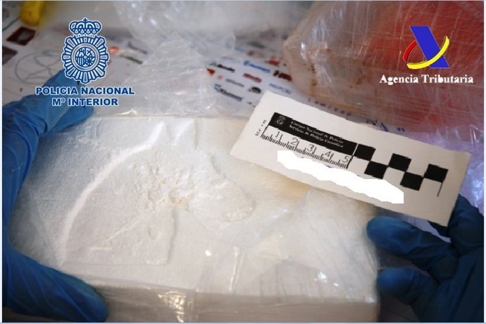 Material intervenido en la operación contra el narcotráfico en el Puerto 