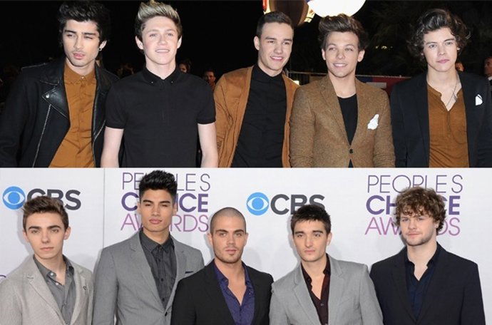 El grupo One Direction frente a The Wanted