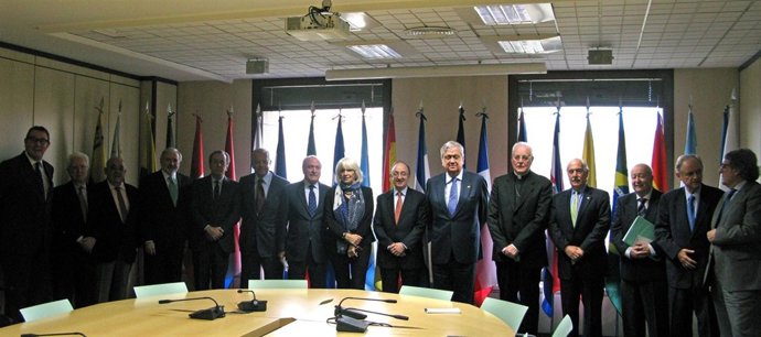 Miembros del jurado de los premios de la Fundación Doña María de las Mercedes.