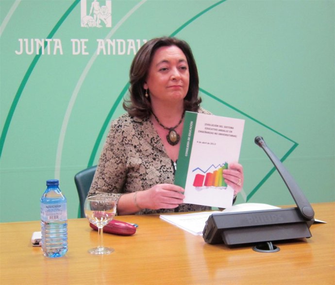 La consejera de Educación de la Junta de Andalucía, Mar Moreno