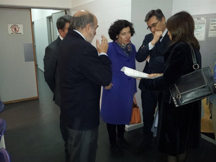 Oliván en su visita este lunes a Calatayud