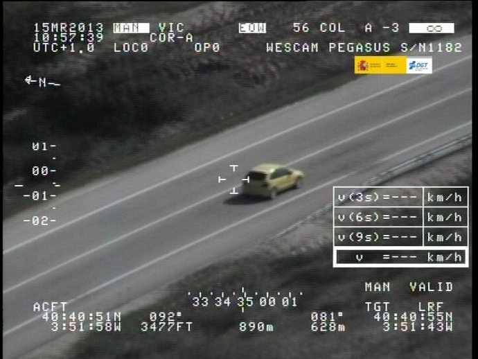 Exceso de velocidad, radar, coche