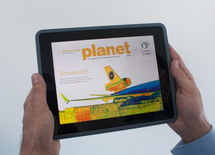 Lufthansa en tablet