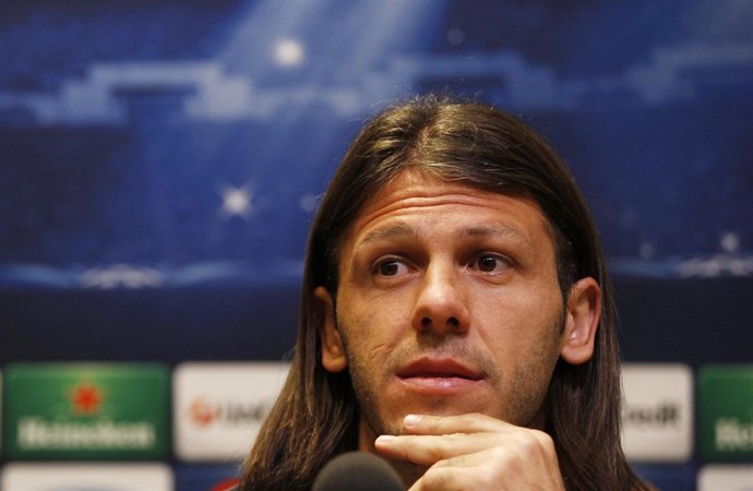 Martín Demichelis, en rueda de prensa