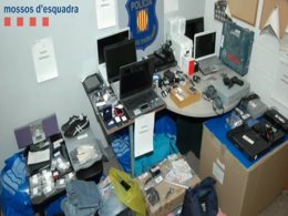 Material recuperado a 'ladrones silenciosos' en Girona