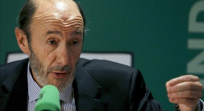 El secretario general del PSOE, Alfredo Pérez Rubalcaba