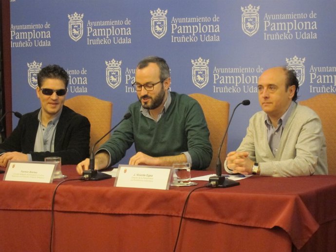 Serafín Zubiri, Fermín Alonso y J. Vicente Egea.