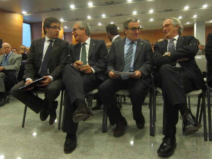 C.Puigdemont, J.F.Ballesteros, A.Ros y X.Trias