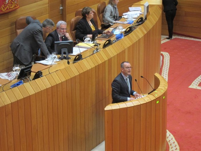 El conselleiro de Cultura e Educación en el Parlamento gallego