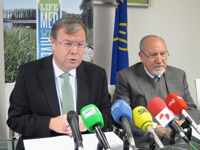 Antonio Silván y José Valín, durante la presentación del proyecto Life para Cyl.