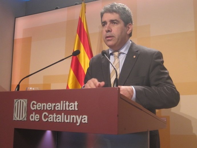 El conseller Francesc Homs, tras el Consell Executiu