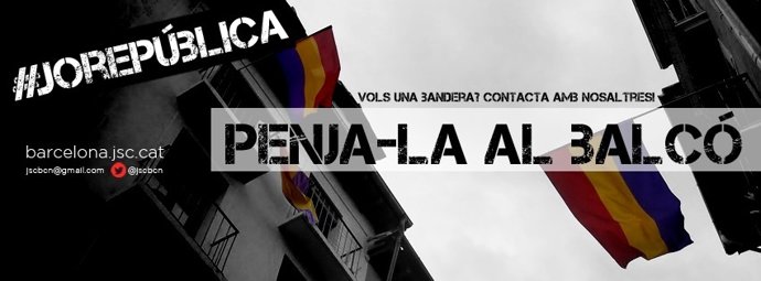 Campaña de JSC para colgar banderas republicanas en el balcón por el 14 de abril