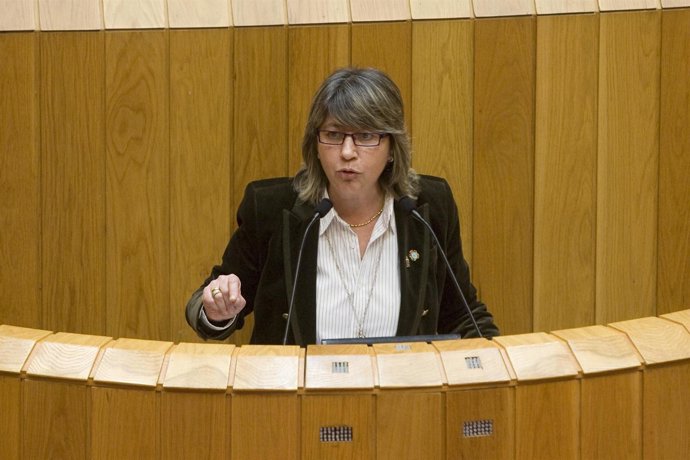 Rosa Quintana en el Parlamento gallego