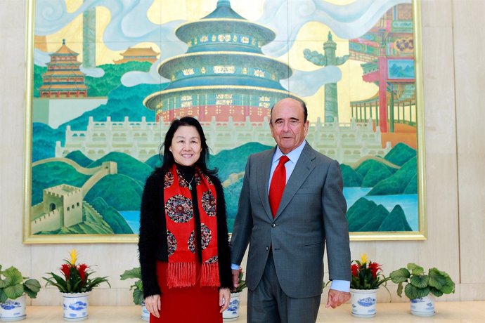 Botín y presidenta del Bank of Beijing
