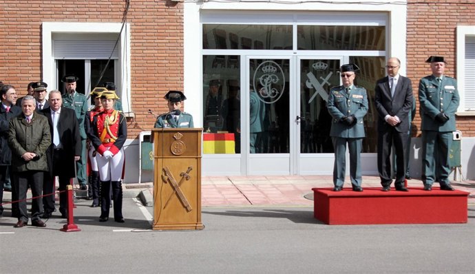 Javier Molano (en el atril) durante su discurso en la toma de posesión