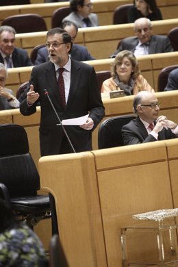 Rajoy en el pleno del Senado 9 de abril de 2013