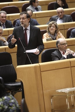 Rajoy en el pleno del Senado 9 de abril de 2013