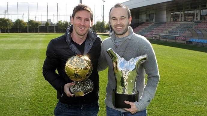 Leo Messi y Andrés Iniesta (FC Barcelona)