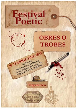 Cartel del 'Festival Poètic'