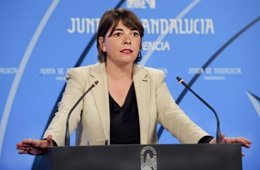La consejera de Fomento, Elena Cortés, comparece tras el Consejo de Gobierno
