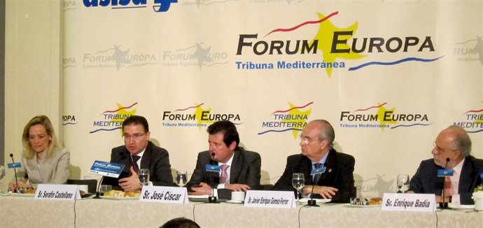 Castellano y Císcar en el  'Fórum Europa. Tribuna Mediterránea'