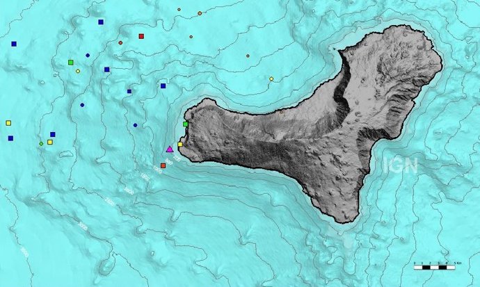 Sismos registrados en los últimos tres días