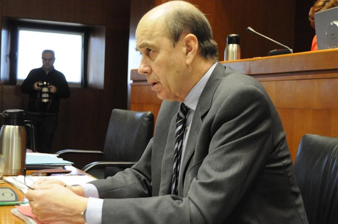 El consejero Rafael Fernández de Alarcón este miércoles en las Cortes