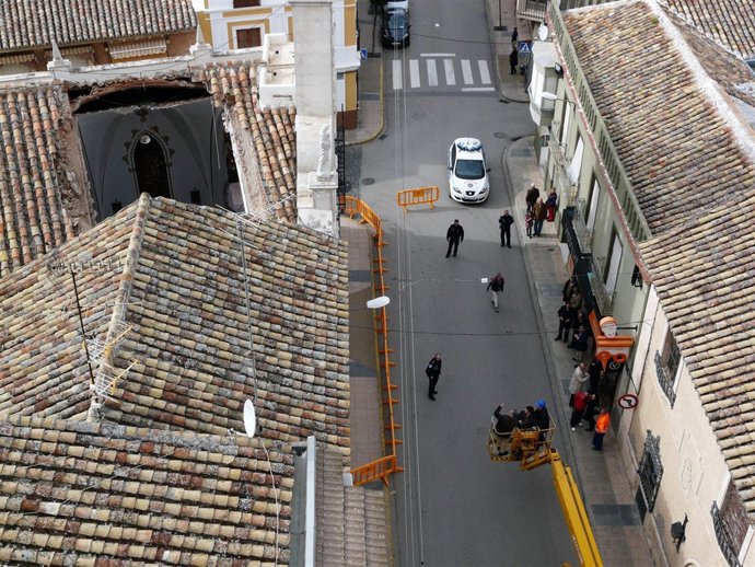 Derrumbe en ermita de Manzanares (Ciudad Real)