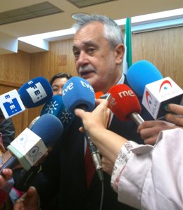 José Antonio Griñán, hoy ante los medios