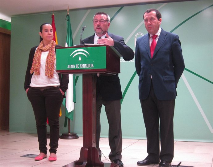 Los delegados de la Junta Manuel García Peláez y José Luis Ruiz Espejo