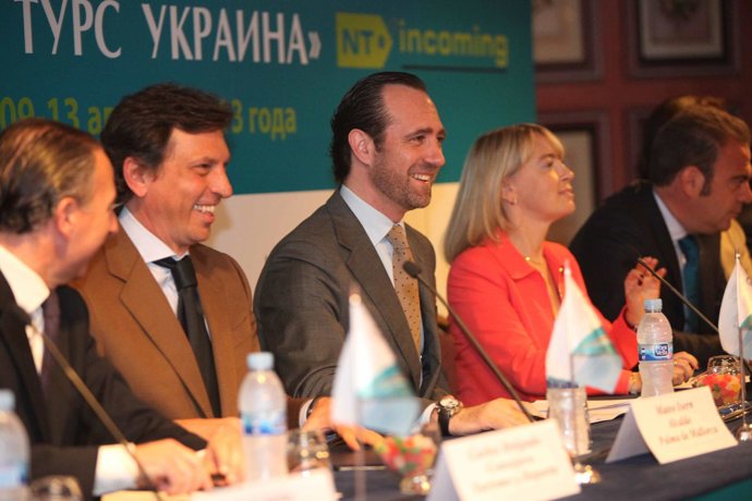 Carlos Delgado, Mateu Isern, José Ramón Bauzá y Natalia Vorobieva