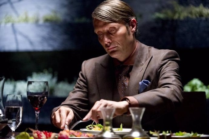 Actor Mads Mikkelsen en la serie Hannibal