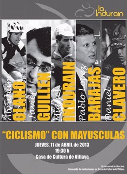 Cartel de la Charla 'Ciclismo con mayúsculas'