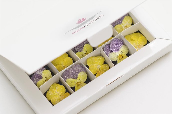 Estuche de flores comestibles de Flores en la Mesa