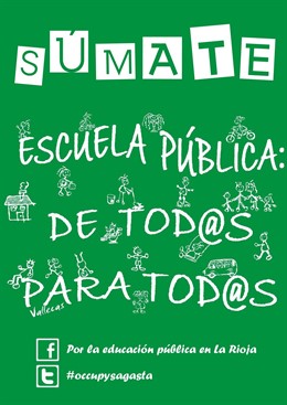 Cartel Plataforma por la Escuela Pública