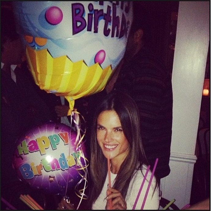 Alessandra Ambrosio en su cumpleaños