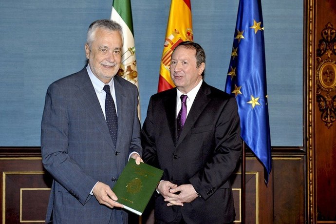 José Antonio Griñán, hoy junto a Juan Cano Bueso