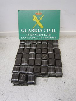 Hachís requisado por la Guardia Civil