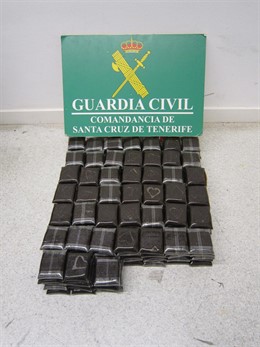 Hachís requisado por la Guardia Civil