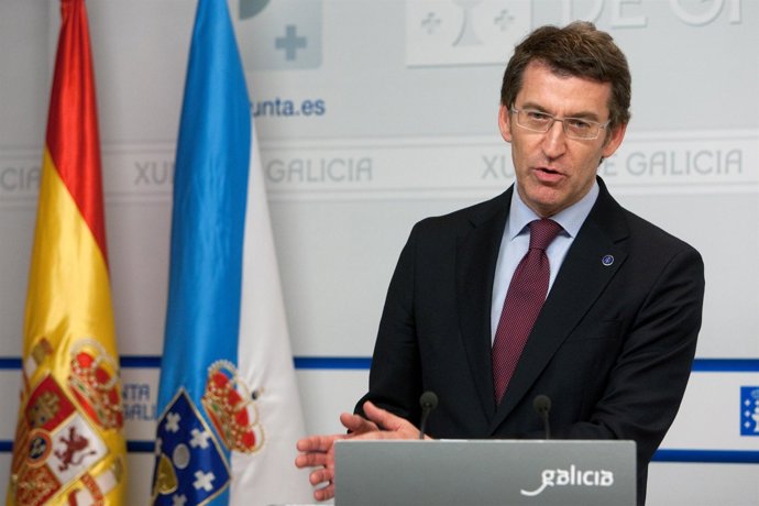 albero nunez feijoo informa en rolda de prensa dos asuntos tratados na reunion d