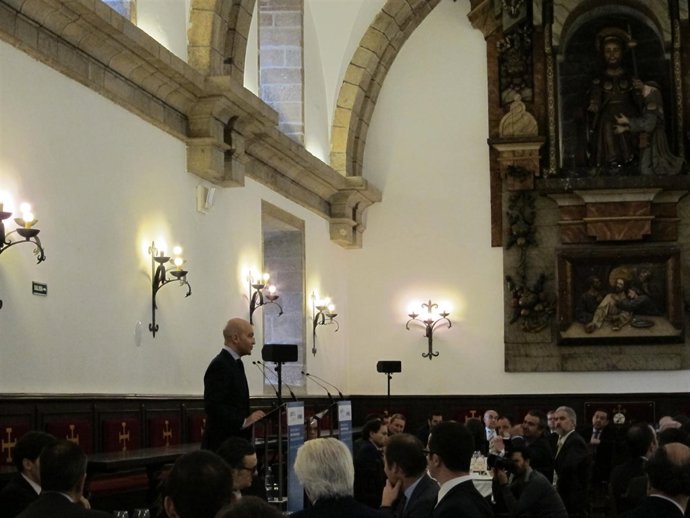 El secretario de Estado de Comercio, Jaime García-Legaz, en un acto de APD