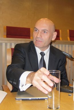 El magistrado Javier Gómez Bermúdez, durante la conferencia en el ICAVA.